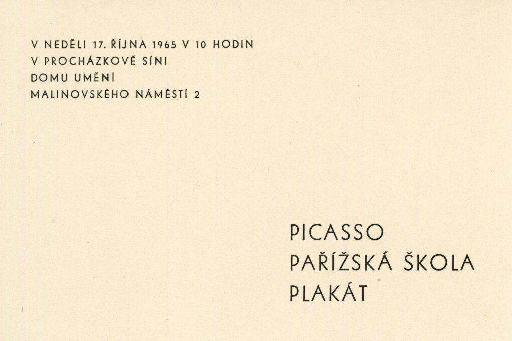 Picasso a&nbsp;pařížská škola – plakáty